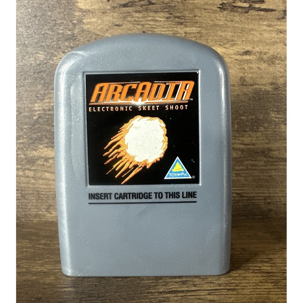 Super Rare Meteor Arcadia Electric Skeet Shoot Cartridge Game Tested And Working